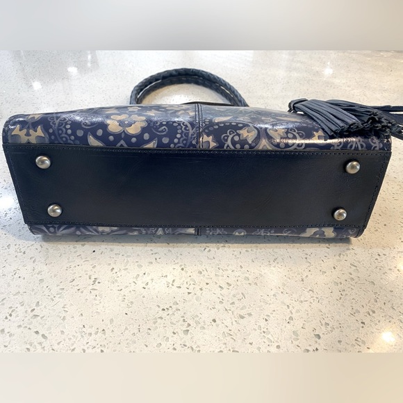 Patricia Nash Blue Floral Shoulder Bag - Picture 6 of 6